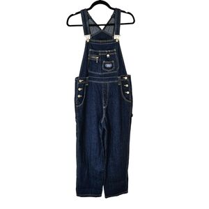 Gemini Vintage Rare Blue Denim Overalls Sz L